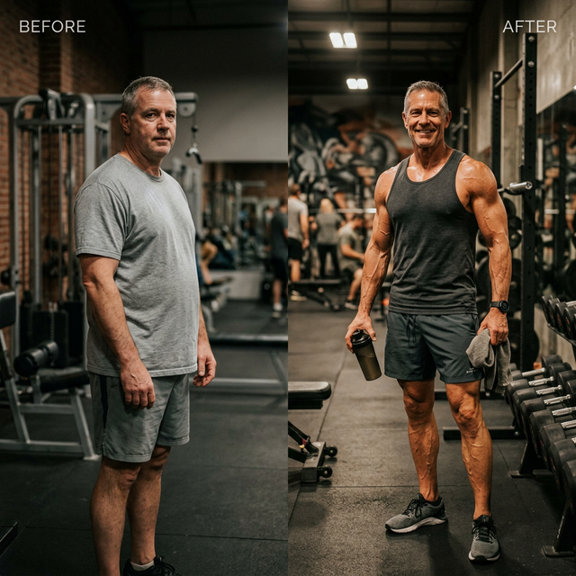 Fat loss transformation result