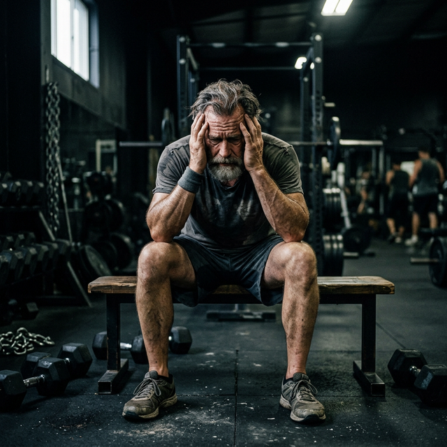 Man frustrated with lack of training results